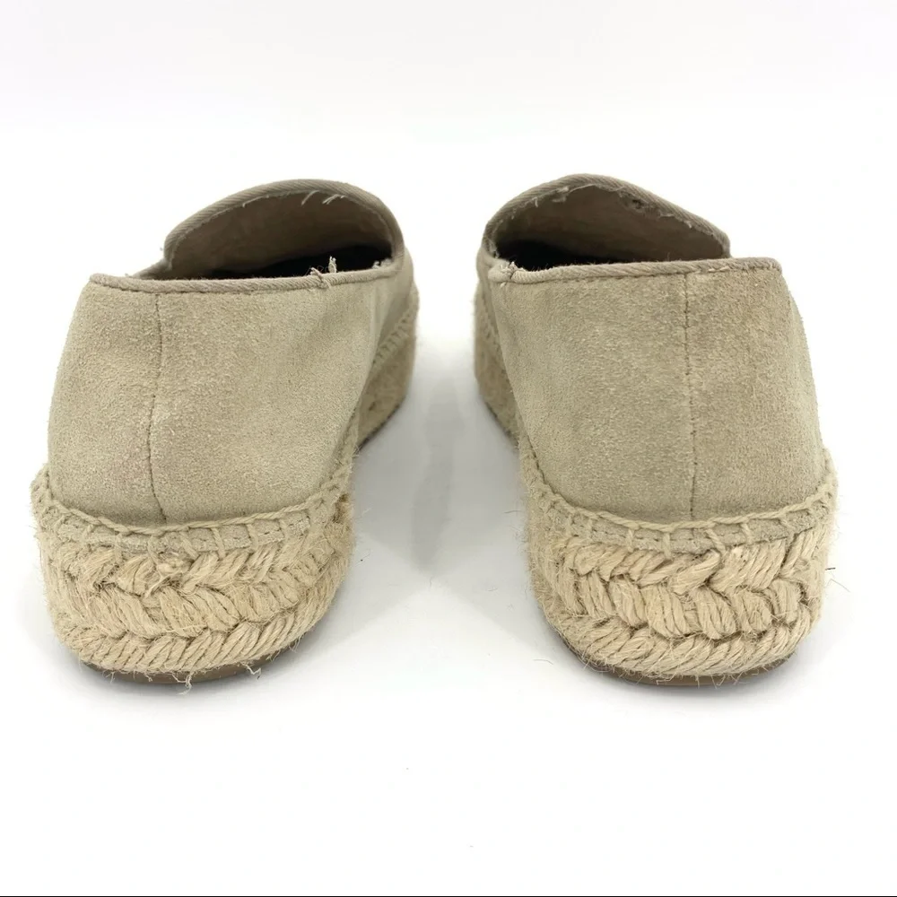 Jack Rogers Beige Embroidered Boho Festival Hippie Espadrilles Size 7